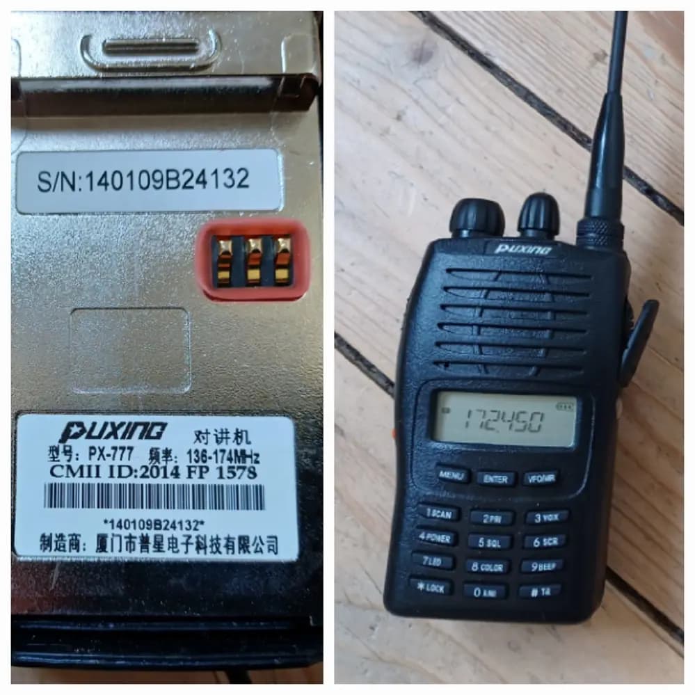 Produktbild för Puxing radio 