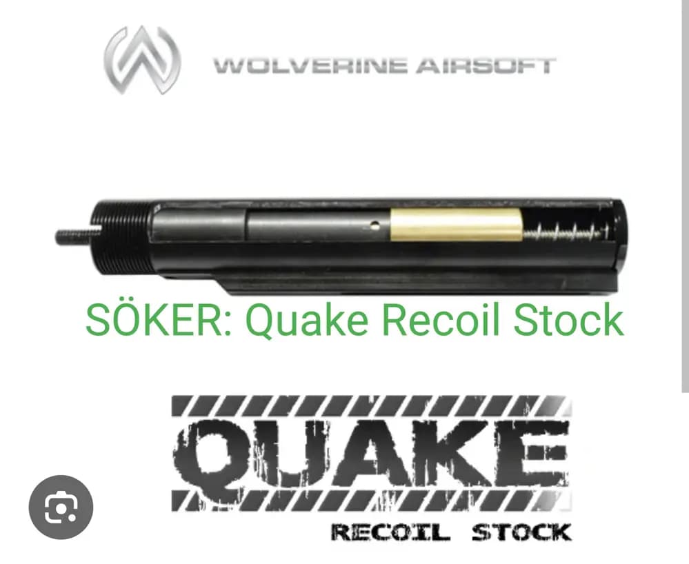 Produktbild för SÖKER: HPA Wolverine Quake Recoil Stock