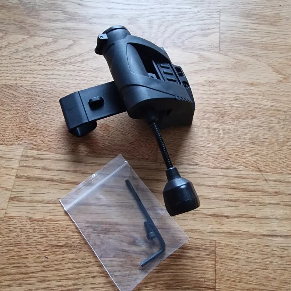 Produktbild för Hjälm lampa svart