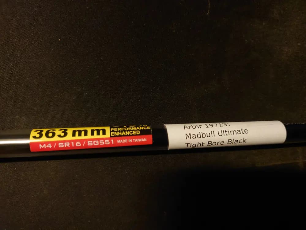 Produktbild för Madbull 6.03 pipa Svart 363mm M4/SR16