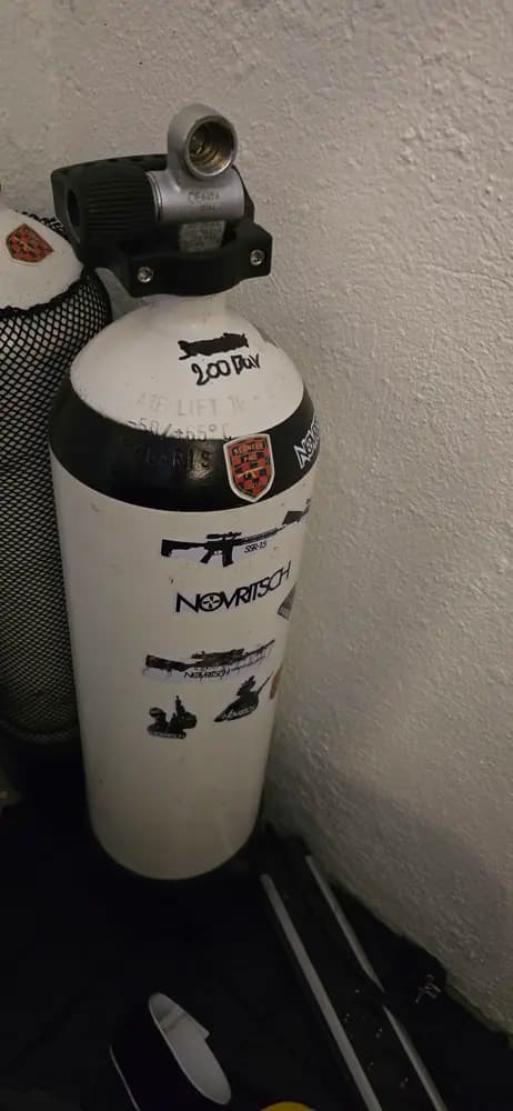 Produktbild för Dykflaska 200 bar 