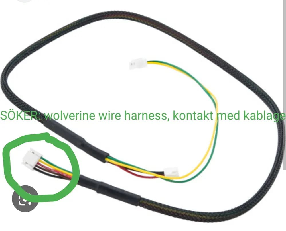 Produktbild för SÖKER: wolverine fcu wire harness kontakt