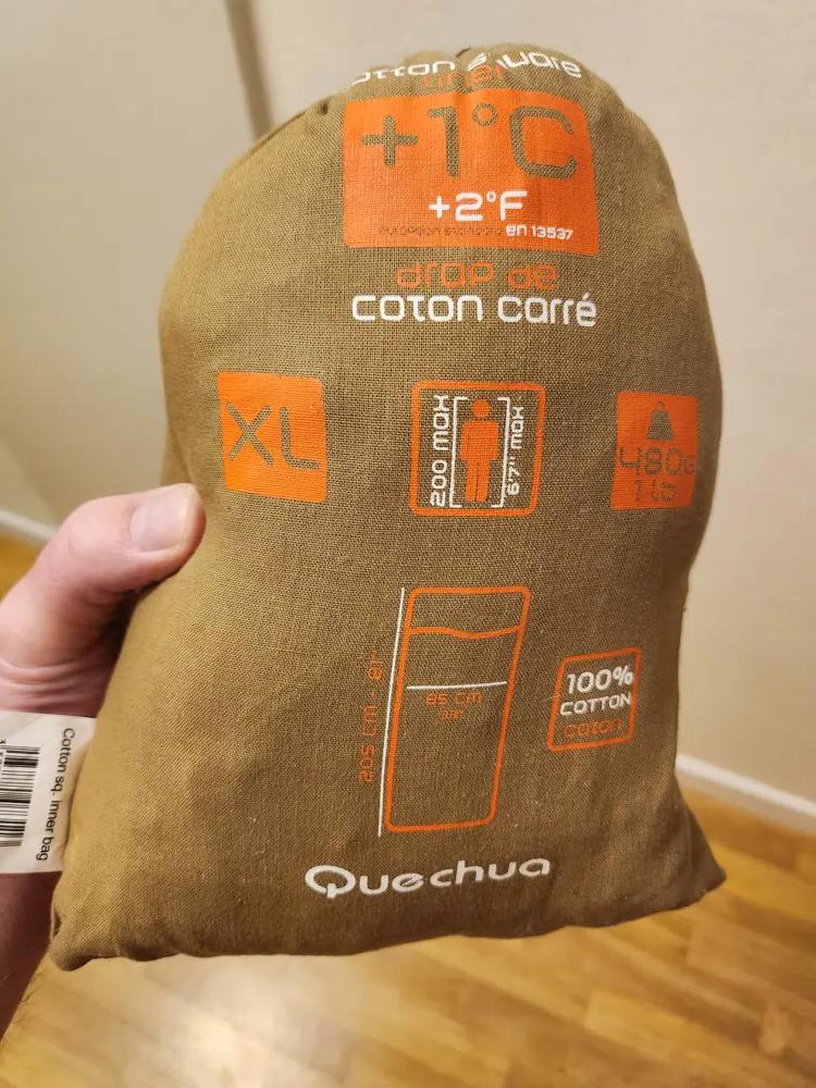 Produktbild för quechua cotton square liner XL