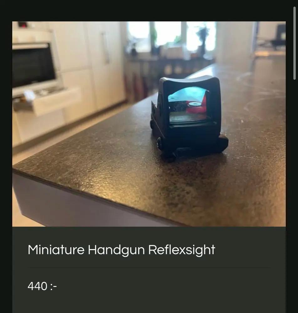 Produktbild för Miniature Handgun Reflexsight 